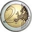 Lithuania 2 Euro Sunflower. Together with Ukraine 2023 2 EURO LL coin reverse