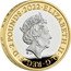 UK 2 Pounds 25 Years of the £2 with Privy Mark 2022 ELIZABETH II D G REG F D 2 POUNDS 2022. JC coin obverse