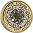UK 2 Pounds 25 Years of the £2 with Privy Mark 2022 TWO POUNDS 25 1997 coin reverse