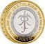 UK 2 Pounds (JRR Tolkien Piedfort) JЯRT 1892 JRR TOLKIEN 1973 WRITER POET SCHOLAR DL coin reverse