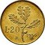 Italy 20 Lire (Trial strike. Prova) KM# Pr82 L 20 R 1956 P coin reverse