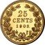 Netherlands 25 Cents (Wilhelmina Pattern) 25 CENTS 1903 coin reverse