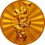 Niue 25 Dollars (Elizabeth II Minnie Mouse) 1/4 OZ 9999 FINE GOLD © DISNEY coin reverse