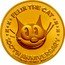 Niue 25 Dollars (Felix the Cat) FELIX THE CAT 100TH ANNIVERSARY 1/4 OZ 9999 FINE GOLD © 2019 DWA LLC. ALL RIGHTS RESERVED. coin reverse