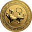 Niue 250 Dollars Elizabeth II White Tiger 2019  BU 1 OZ 9999 FINE GOLD coin reverse
