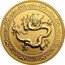 Niue 250 Dollars (Green Dragon) 1 OZ 9999 FINE GOLD coin reverse