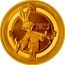 Niue 250 Dollars Year of the Rabbit. Bugs Bunny 2023  Proof 1 OZ 9999 FINE GOLD LOONEY TUNES TM & © DC (S23) 2023 coin reverse