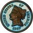 USA 5 Cents Liberty. Pattern 1867  UNITED STATES OF AMERICA 1867 coin obverse