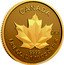 Canada 5 Dollars Maple leaf 2023 in set CM 2023 CANADA 9999 FINE GOLD 1/10 OZ OR PUR coin reverse
