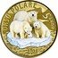 Italy 5 Euro (Polar bear) ORSO POLARE 5 EURO 2021 coin reverse