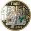 Italy 5 Euro Tiger 2020  Proof TIGRE 5 EURO 2020 R coin reverse