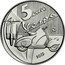Italy 5 Euro (Vespa. Green) 5 EURO VESPA R 2019 VESPA coin reverse