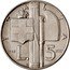 Italy 5 Lire (Vittorio Emanuele III Pattern strike) ITALIA 1940 L 5 XVIII R coin reverse