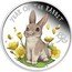Tuvalu 50 Cents (Baby Rabbit) YEAR OF THE RABBIT 兔 P JM coin reverse