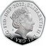 UK Fifty Pence Royal Arms Shield Puzzle Memorial 2022 Proof, memorial coin set ELIZABETH II DEI GRA REG FID DEF 2022 26/22 J.C coin obverse
