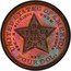 USA Four Dollars Stella Coin Pattern. Copper 1880  UNITED STATES OF AMERICA E PLURIBUS UNUM ONE STELLA 400 CENTS -DEO EST GLORIA FOUR DOL. coin reverse