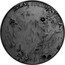 Niue One Dollar (Vesta meteorite) SOLAR SYSTEM - VESTA coin reverse