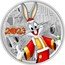 Niue Ten Dollars Year of the Rabbit. Bugs Bunny 2023  Proof 3 OZ 999 FINE SILVER LOONEY TUNES TM & © DC (S23) 2023 coin reverse