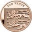 UK Ten Pence Royal Arms Shield Puzzle Memorial 2022 Proof, memorial coin set TEN PENCE MD coin reverse