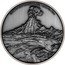 Niue Two Dollars Mount Doom 2022  Antiqued © & TM NEW LINE PRODUCTION INC. (S22) 1 OZ 999 FINE SILVER coin reverse
