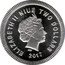 Niue Two Dollars (Owl of Athena -orange background.) 2017 ELIZABETH II NIUE TWO DOLLARS coin obverse