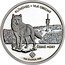 Niue Two Dollars Wolf 2022  Proof KLÍNOVEC VLK OBECNÝ ČESKÉ HORY 1OZ SILVER 999 coin reverse