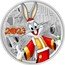 Niue Two Dollars Year of the Rabbit. Bugs Bunny 2023  Proof 1 OZ 999 FINE SILVER LOONEY TUNES TM & © DC (S23) 2023 coin reverse