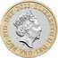 UK Two Pounds Britannia Memorial with Privy Mark 2022 26/22 J.C ELIZABETH II DEI GRA REG FID DEF 2022 26|22 coin obverse