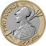 UK Two Pounds Britannia Memorial with Privy Mark 2022 26/22 TWO POUNDS A.D coin reverse
