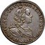 Italy 1/2 Francescone (Francesco III) FRANCISCVS D G R I S A G H REX LOT BAR M D ETR coin obverse
