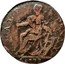 UK Halfpenny George King of B 1777  HALFPENNY 1777 coin reverse
