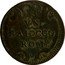 Italy 1 Baiocco (Benedict XIV Wavy shield.) VN BAIOCCO ROM coin reverse