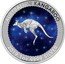 Australia 1 Dollar (Australian Kangaroo - Glowing Galaxy) AUSTRALIAN KANGAROO P 2019 1 OZ 9999 SILVER coin reverse