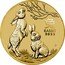 Australia 1 Dollar Elizabeth II 6th Portrait. Year of the Rabbit 2023 P BU in PNC IJ RABBIT 2023 P coin reverse