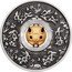 Tuvalu 1 Dollar Elizabeth II Year of the Rabbit 2023 P Antiqued 1 OZ 9999 SILVER P NM coin reverse