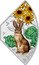 Tuvalu 1 Dollar Year of the Rabbit. Quadrant 2 of 4 2023 P Proof P NM coin reverse