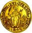 Italy 1 Ducatone (Alvise Pisani Off-Metal Strike) MEMOR ERO TVI IVSTINA VIRGO 124 coin reverse