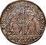 Italy 1 Osella Alvise Mocenigo II 1731 GZ X# 263 S M V ALOYS MOCENI II ANNO X G Z coin obverse