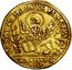 Italy 1 Osella Lion of St. Mark. Alvise Pisani 1737 X# 275 SANCTVS MARCVS VENETVS GA M 3 1737 coin obverse
