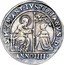 Italy 1 Osella (Lion With Palm Tree) X# 186 ANNO IIII S M V M ANT IVSTINIANVS D coin obverse