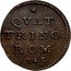 Italy 1 Quattrino (Benedict XIV Value on reverse) QUATTRINO ROM 1740 coin reverse