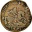 Italy 1 Quattrino (Clement X St. George) S GIORGIVS PROTECTOR 1675 coin reverse
