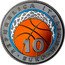 Italy 10 Euro 100th Anniversary of Basketball Federation 2021 R In Sets only 10 EURO REPUBBLICA ITALIANA coin obverse