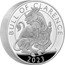 UK 10 Pounds Charles III Bull of Clarence. Piedfort 2023  Proof BULL OF CLARENCE DL 2023 coin reverse