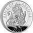 UK 10 Pounds (Charles III Bull of Clarence.) BULL OF CLARENCE DL 2023 coin reverse