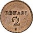Italy 2 Denari (Napoleon Bonaparte) KM# Pn2 DENARI 2 M coin reverse