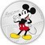 Niue Two Dollars Charles III Mickey Mouse 2023  Proof 1 OZ 999 FINE SILVER © DISNEY MICKEY MOUSE coin reverse