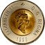 Canada 2 Dollars (Nunavut Mule) KM# 357a ELIZABETH II D G REGINA 1999 coin obverse
