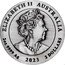 Australia 2 Dollars (Year of the Rabbit 兔 - antique) JC ELIZABETH II AUSTRALIA 2 OZ 9999 AG 2023 2 DOLLARS coin obverse