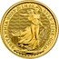 UK 25 Pounds Charles III 2023  Bullion BRITANNIA 2023 1/4 OZ 999.9 FINE GOLD DECUS ET TUTAMEN NATHAN coin reverse